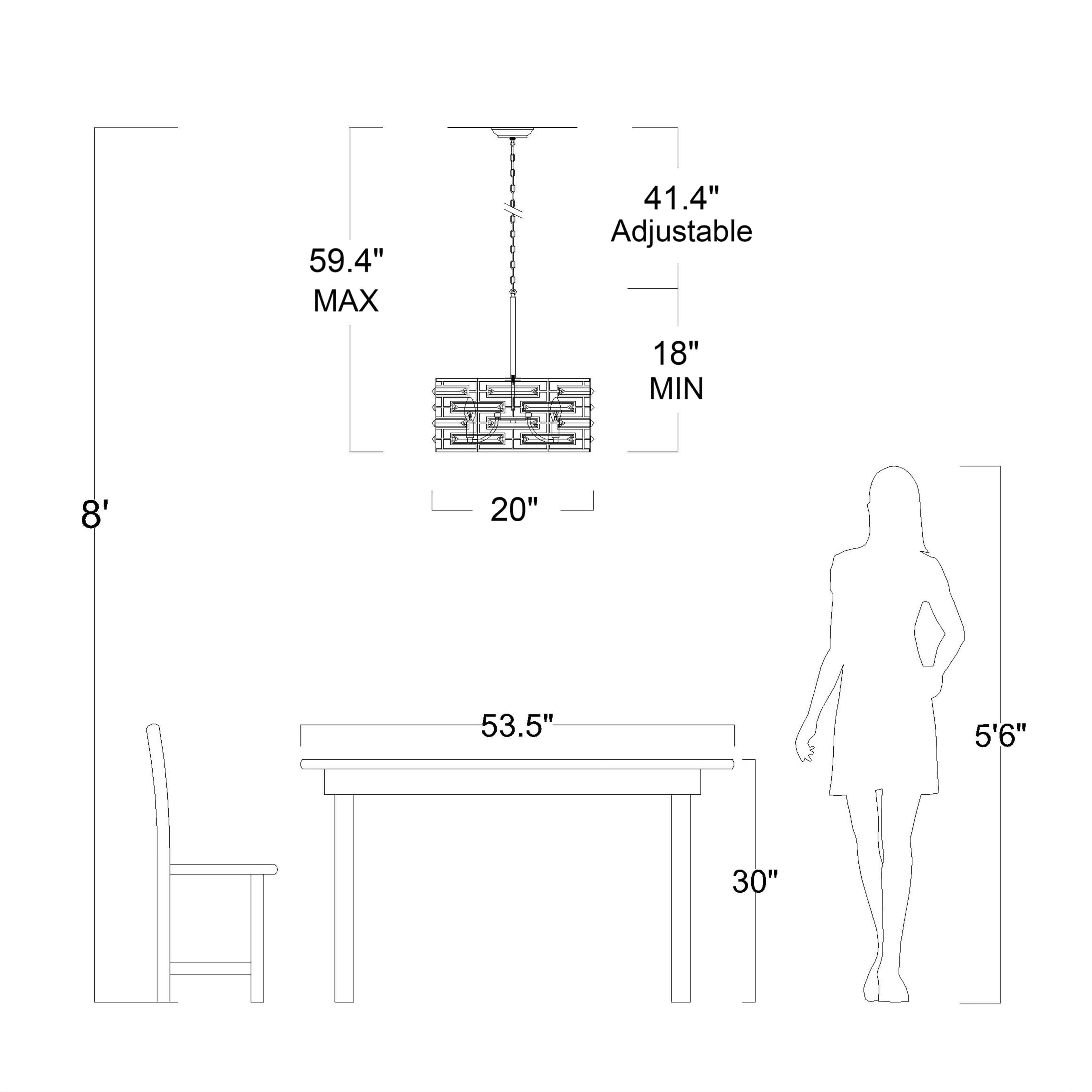 Anita-Kronleuchter mit Trommelschirm und klarem Glasprisma