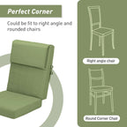 Aoodor Terrassen-Hochlehnen-Stuhlkissen-Set, 4-teilig, 46 x 21 x 4 Zoll (nur Kissen)