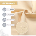 Aoodor Terrassen-Hochlehnen-Stuhlkissen-Set, 4-teilig, 46 x 21 x 4 Zoll (nur Kissen)