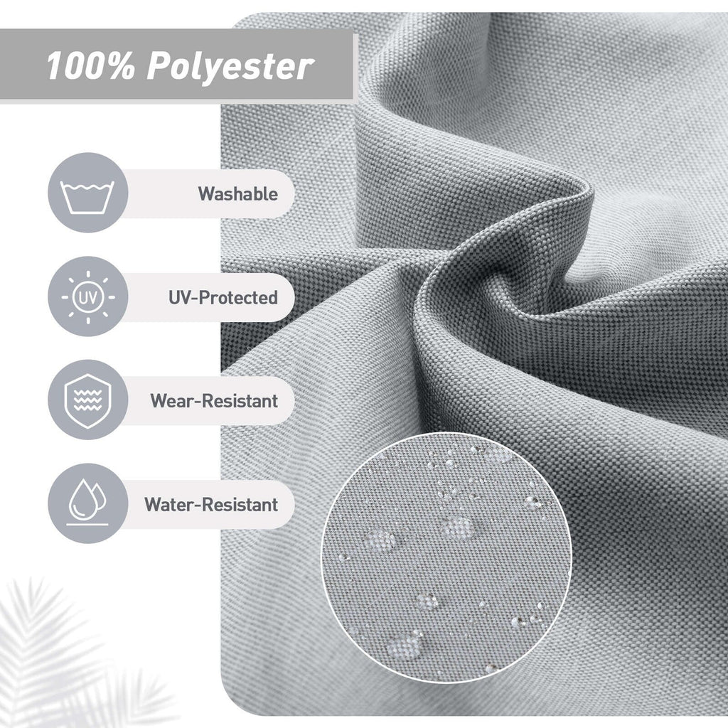 Aoodor Terrassen-Hochlehnen-Stuhlkissen-Set, 4-teilig, 46 x 21 x 4 Zoll (nur Kissen)