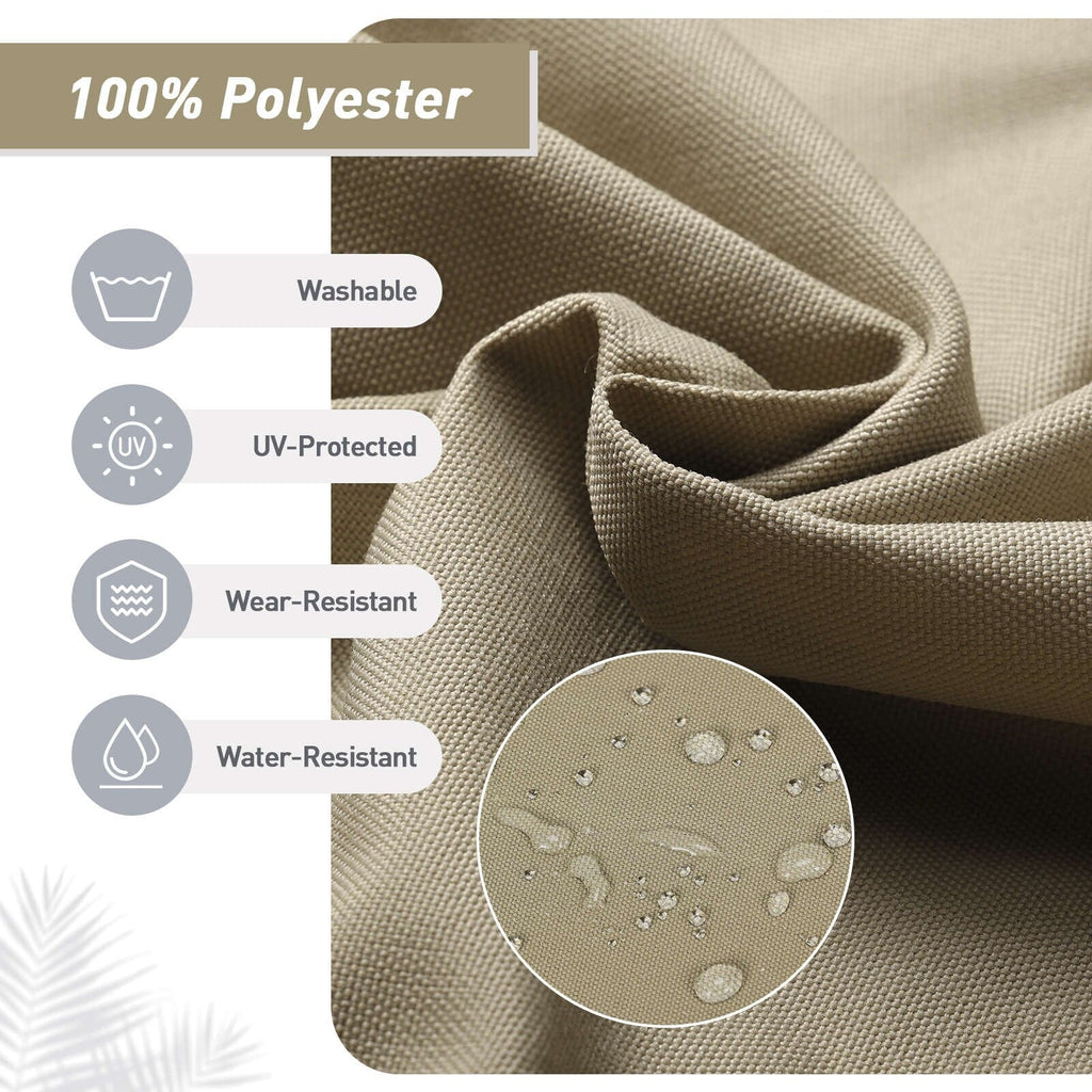 Aoodor Terrassen-Hochlehnen-Stuhlkissen-Set, 4-teilig, 46 x 21 x 4 Zoll (nur Kissen)