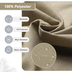 Aoodor Terrassen-Hochlehnen-Stuhlkissen-Set, 4-teilig, 46 x 21 x 4 Zoll (nur Kissen)