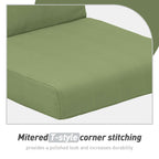 Aoodor Terrassen-Hochlehnen-Stuhlkissen-Set, 4-teilig, 46 x 21 x 4 Zoll (nur Kissen)