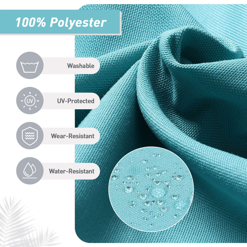 Aoodor Terrassen-Hochlehnen-Stuhlkissen-Set, 4-teilig, 46 x 21 x 4 Zoll (nur Kissen)