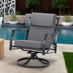 Aoodor Terrassen-Hochlehnen-Stuhlkissen-Set, 4-teilig, 46 x 21 x 4 Zoll (nur Kissen)