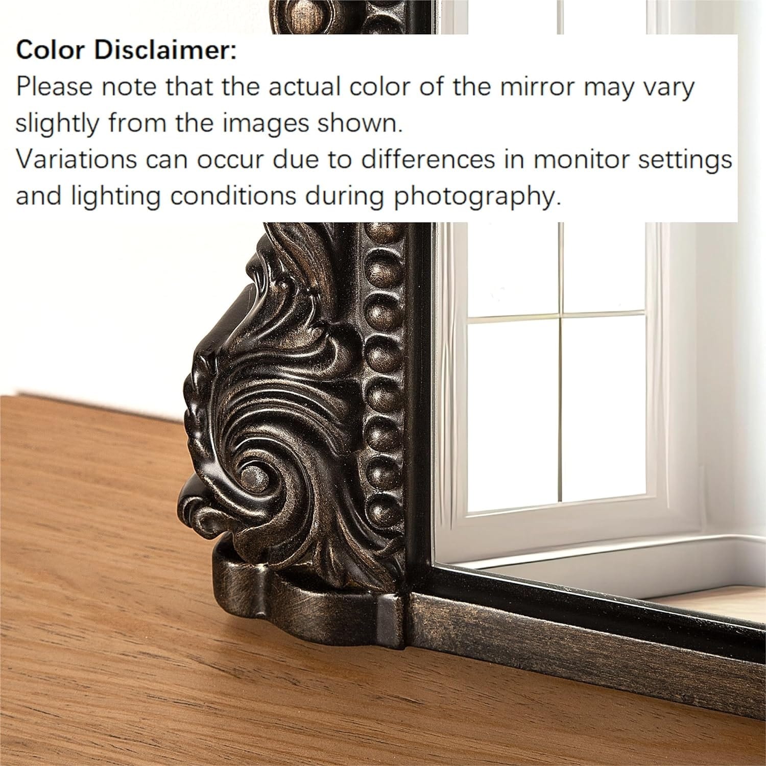 Bogenförmiger Wandspiegel, barocke Akzent-Spiegel - 36×23