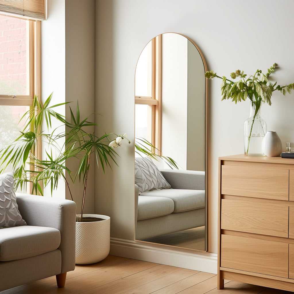 Dovelina Bogenförmiger Ganzkörper-Wandspiegel Standspiegel