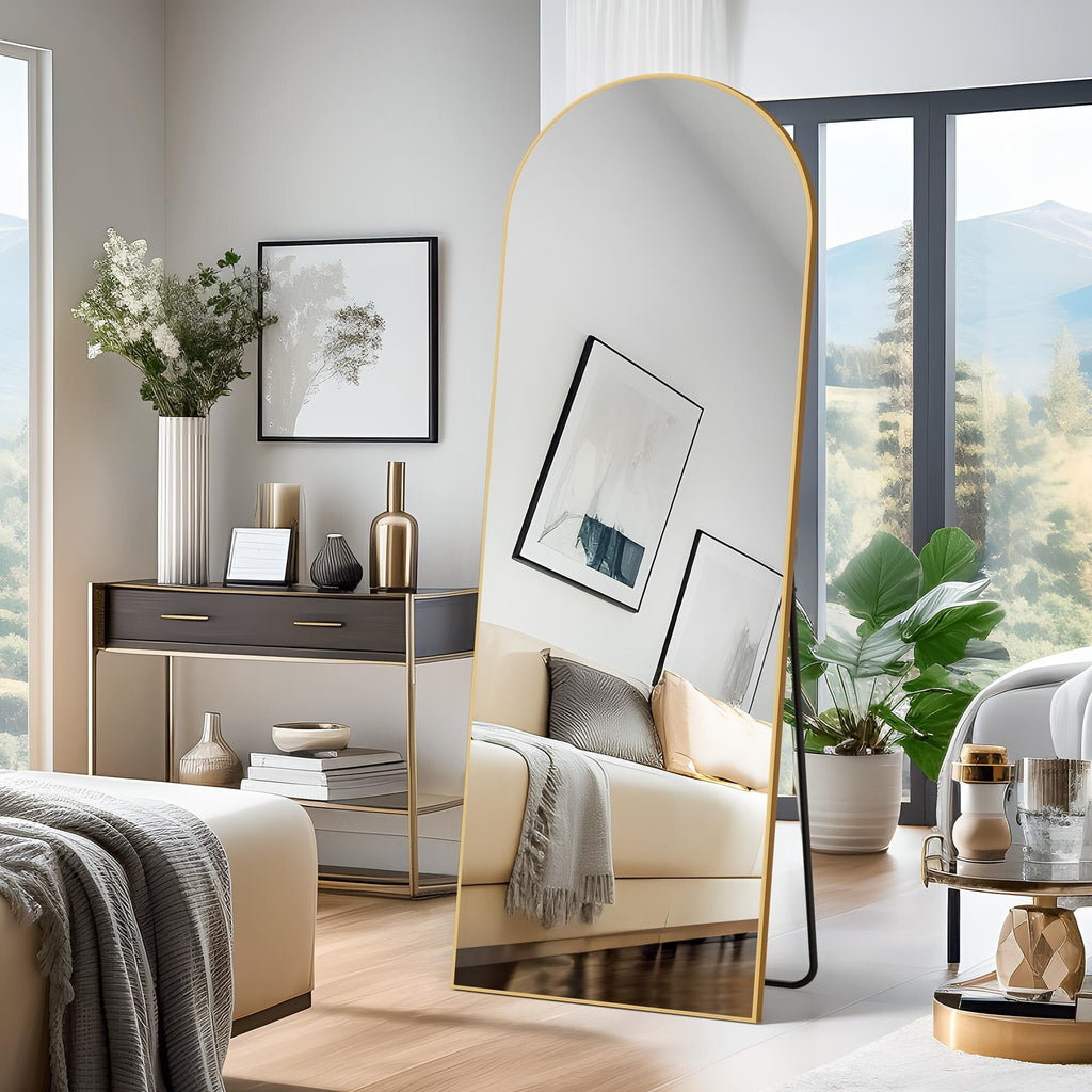 Dovelina Bogenförmiger Ganzkörper-Wandspiegel Standspiegel