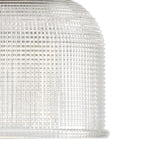 Archie Collection Dreiflammige Badezimmerleuchte im Küstenstil aus poliertem Chrom mit klarem, doppelt prismatischem Glas – 8,75 x 26,25 x 7,25