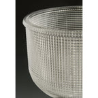 Archie Collection Dreiflammige Badezimmerleuchte im Küstenstil aus poliertem Chrom mit klarem, doppelt prismatischem Glas – 8,75 x 26,25 x 7,25