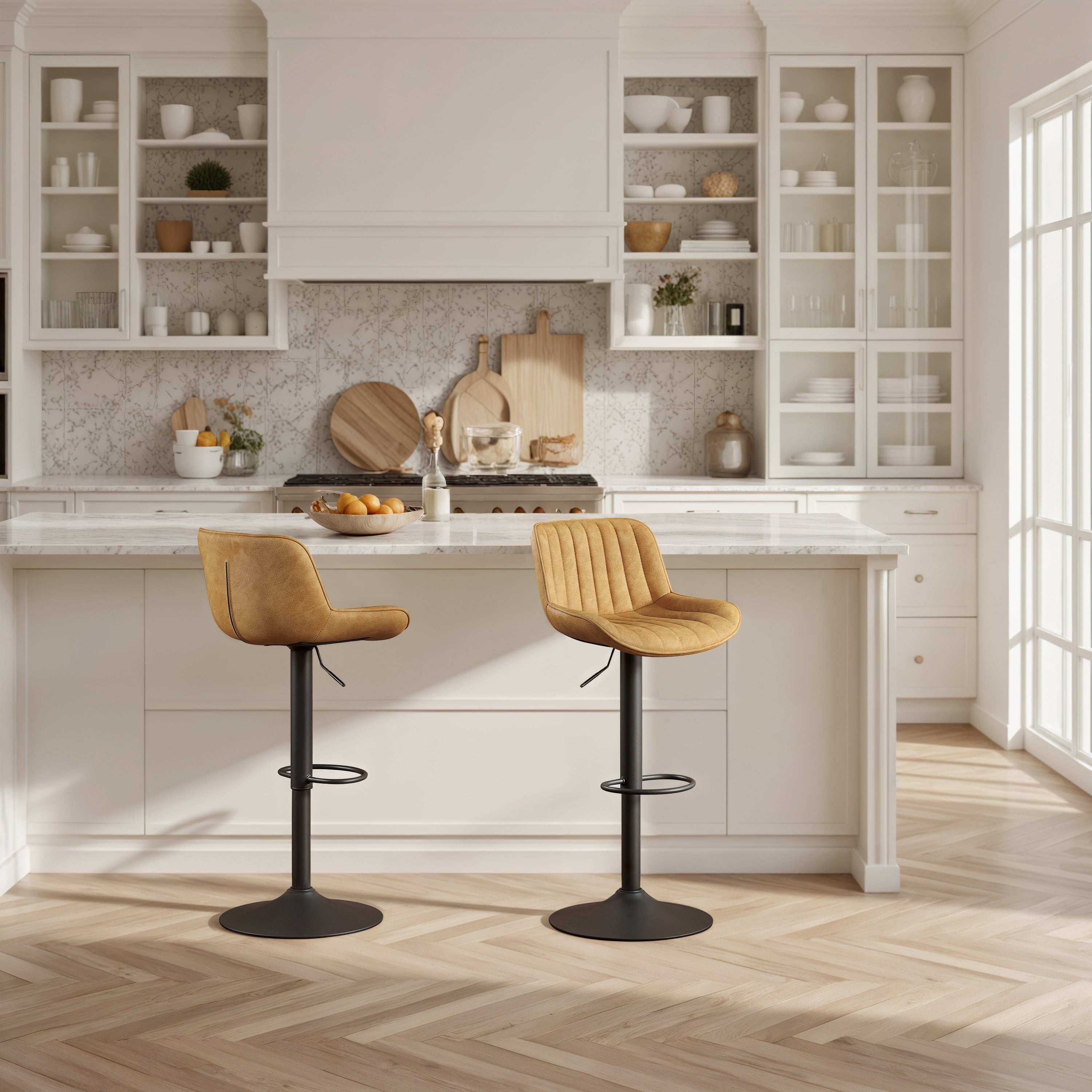 Art Leon höhenverstellbarer Drehhocker, 2er-Set