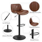 Art Leon höhenverstellbarer Drehhocker, 2er-Set