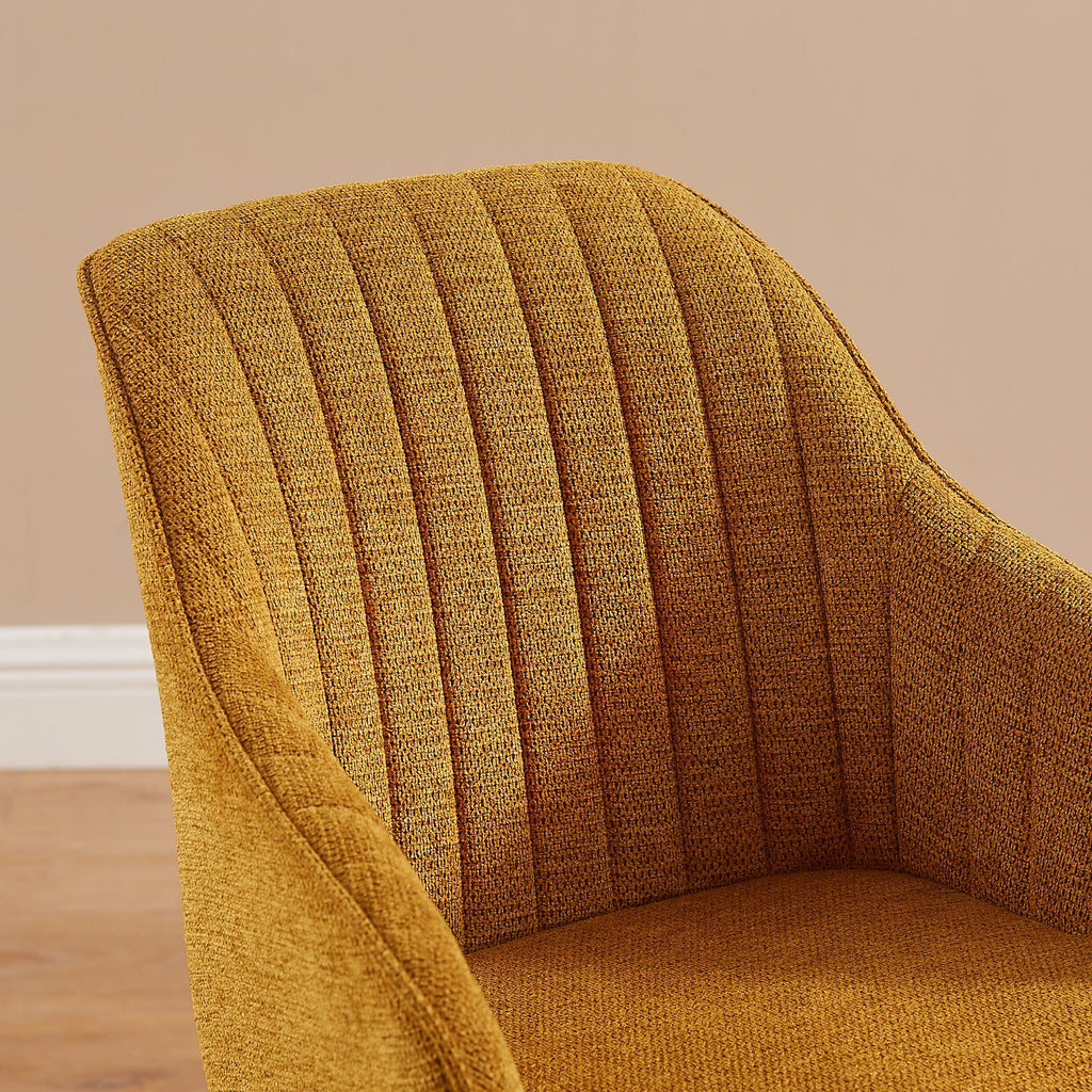 Art Leon Moderner Drehsessel fürs Homeoffice mit Holzbeinen