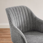 Art Leon Moderner Drehsessel fürs Homeoffice mit Holzbeinen