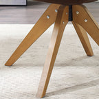 Art Leon Moderner Drehsessel fürs Homeoffice mit Holzbeinen