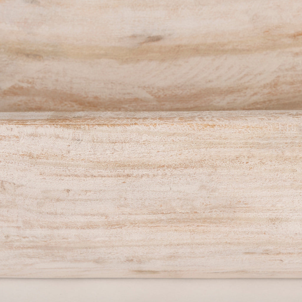 Athena Extra Large Längliche Schale aus recyceltem Holz in Schwarzbraun – 26,0 cm L x 10,0 cm B x 7,0 cm H