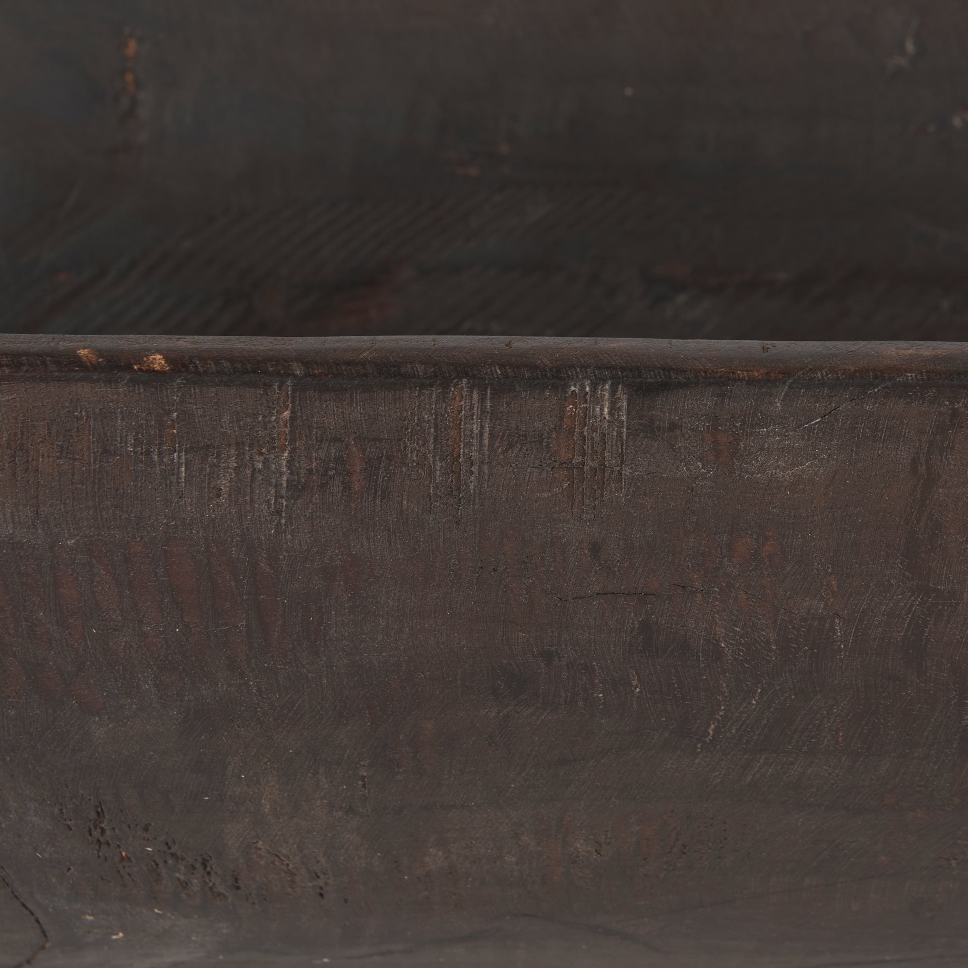 Athena Extra Large Längliche Schale aus recyceltem Holz in Schwarzbraun – 26,0 cm L x 10,0 cm B x 7,0 cm H