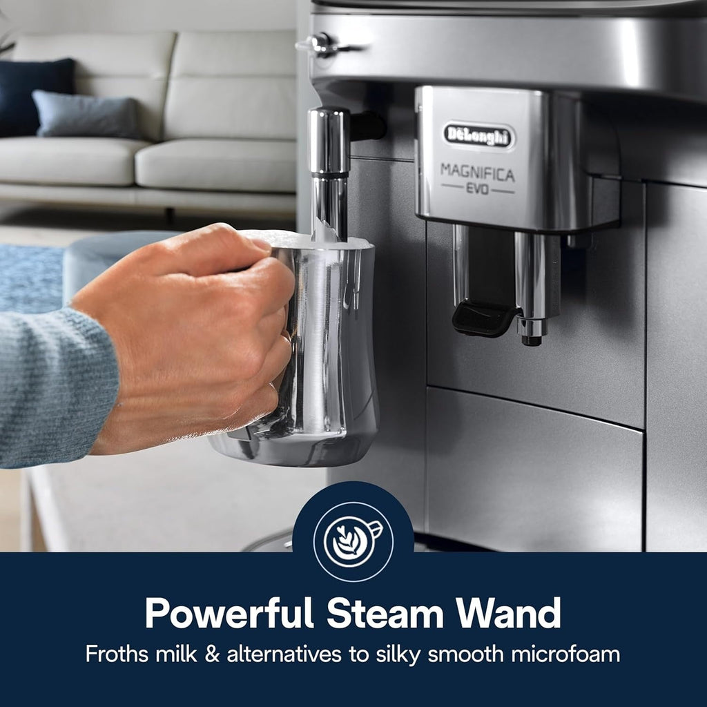 Automatische Espressomaschine mit manuellem Milchaufschäumer, integriertem Mahlwerk, ECAM29043SB