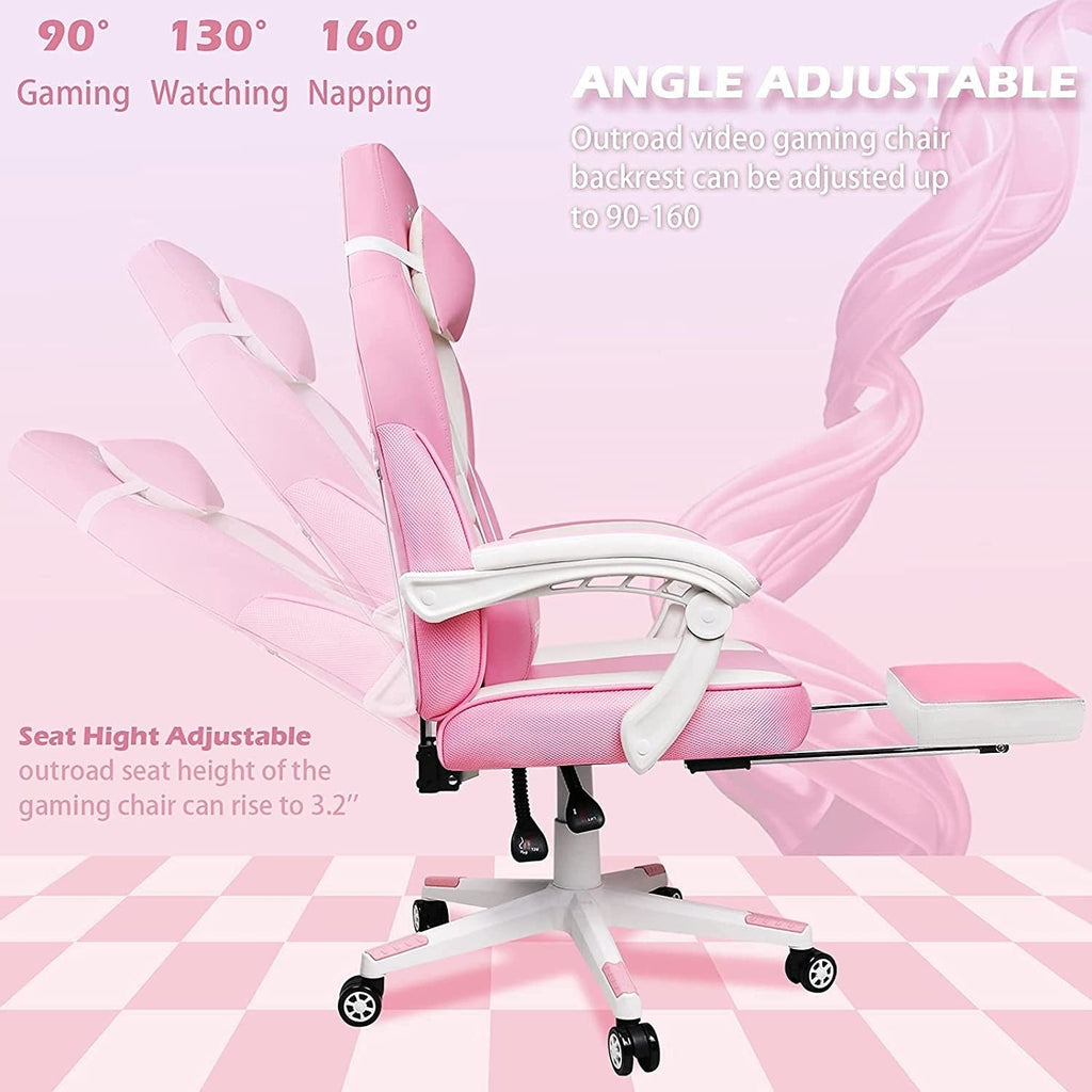 BOSSIN Gaming-Stuhl im Rennstil, 136 kg belastbar, großer und schwerer Gaming-Stuhl mit hoher Rückenlehne