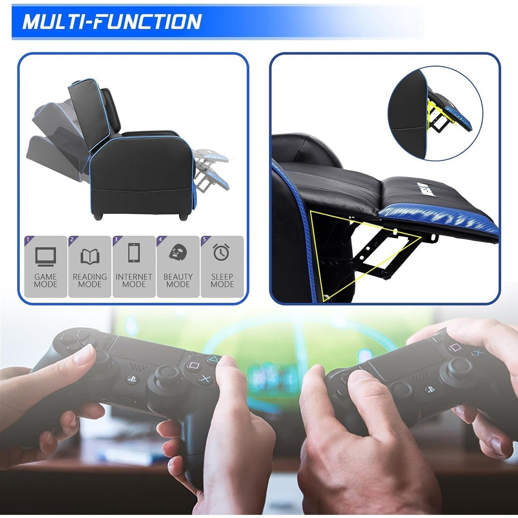 BOSSIN Ergonomischer Gaming-Sessel mit Liegefunktion aus PU-Leder für das Wohnzimmer