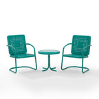 Crosley Bates 3-teiliges Gartenstuhlset – 84 cm B x 22 cm T x 35 cm H