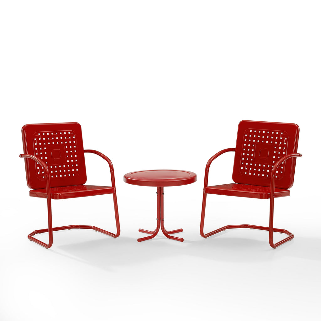 Crosley Bates 3-teiliges Gartenstuhlset – 84 cm B x 22 cm T x 35 cm H