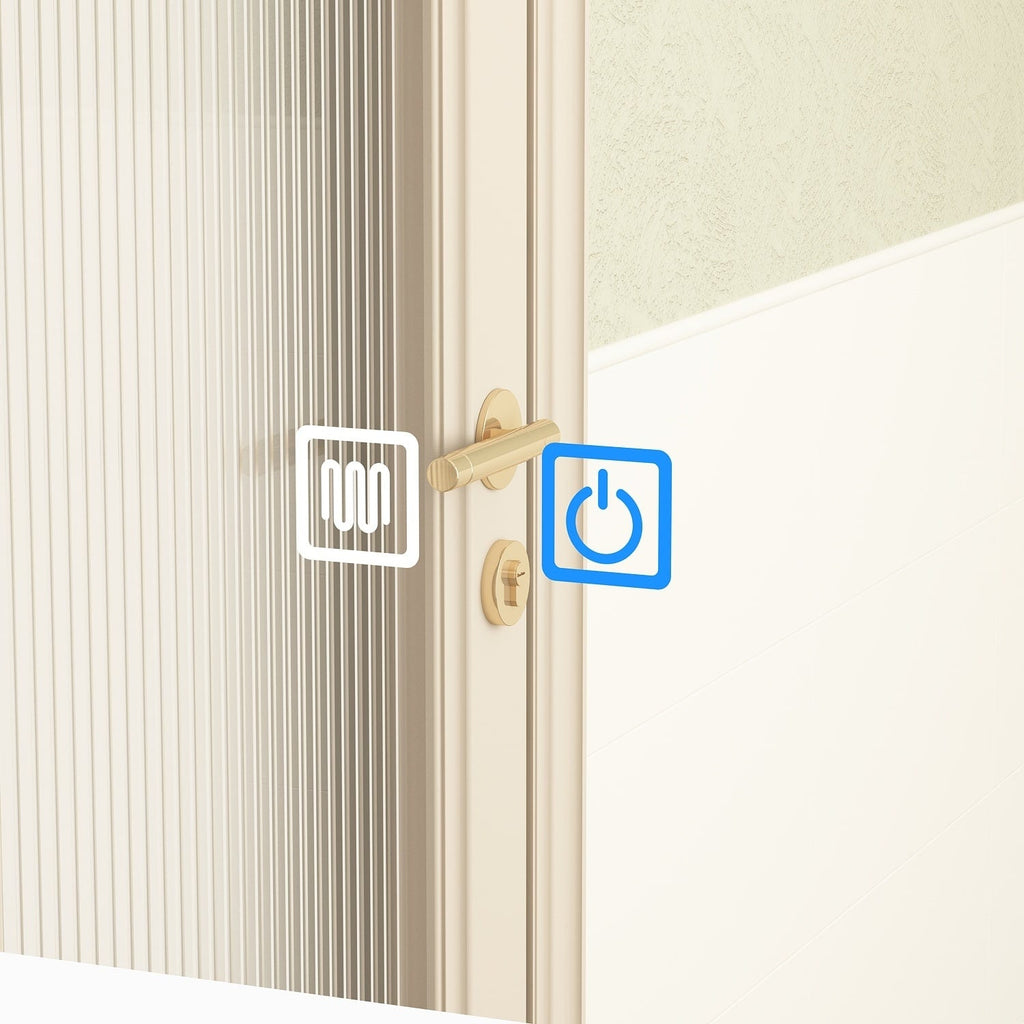 Badezimmer-Spiegelschrank mit LED-Beleuchtung, beschlagfrei, 6000 K, Wandschrank, Weiß