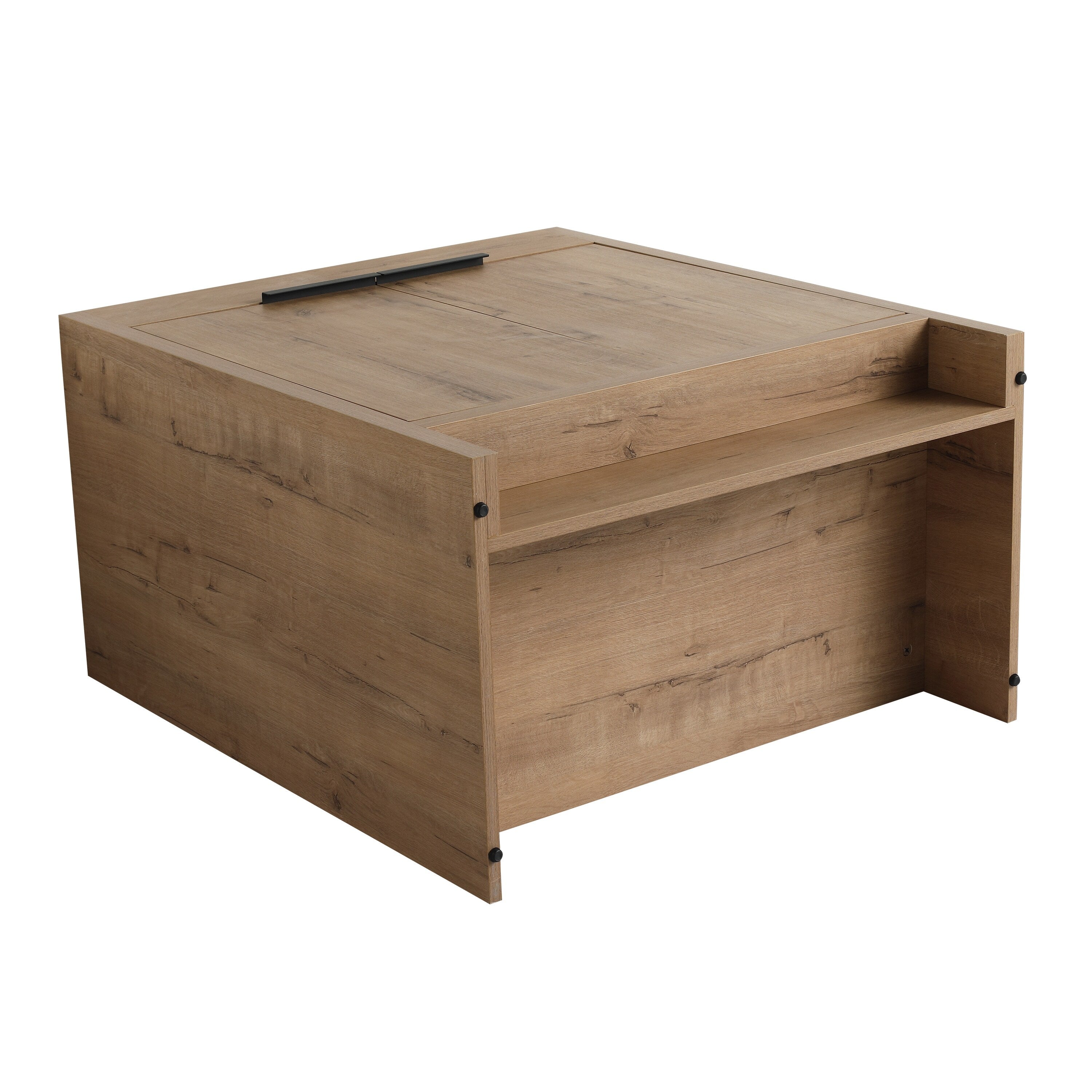 Beingnext 24/30/36 Waschtisch mit Waschbecken, freistehender Waschtisch mit Soft-Close-Tür und verstellbarem Regal