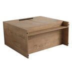 Beingnext 24/30/36 Waschtisch mit Waschbecken, freistehender Waschtisch mit Soft-Close-Tür und verstellbarem Regal