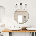 Bellevue Lydia 3-flammige Badezimmer-Waschtischleuchte, 23 Zoll breit, mit mattiertem