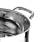 Bergner 12-teiliges Edelstahl-Spülmaschinen- und induktionsgeeignetes Set