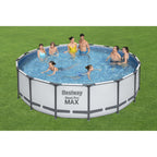 Bestway Steel Pro MAX Runder Aufstellpool mit Pumpe und Abdeckung