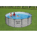Bestway Steel Pro MAX Runder Aufstellpool mit Pumpe und Abdeckung
