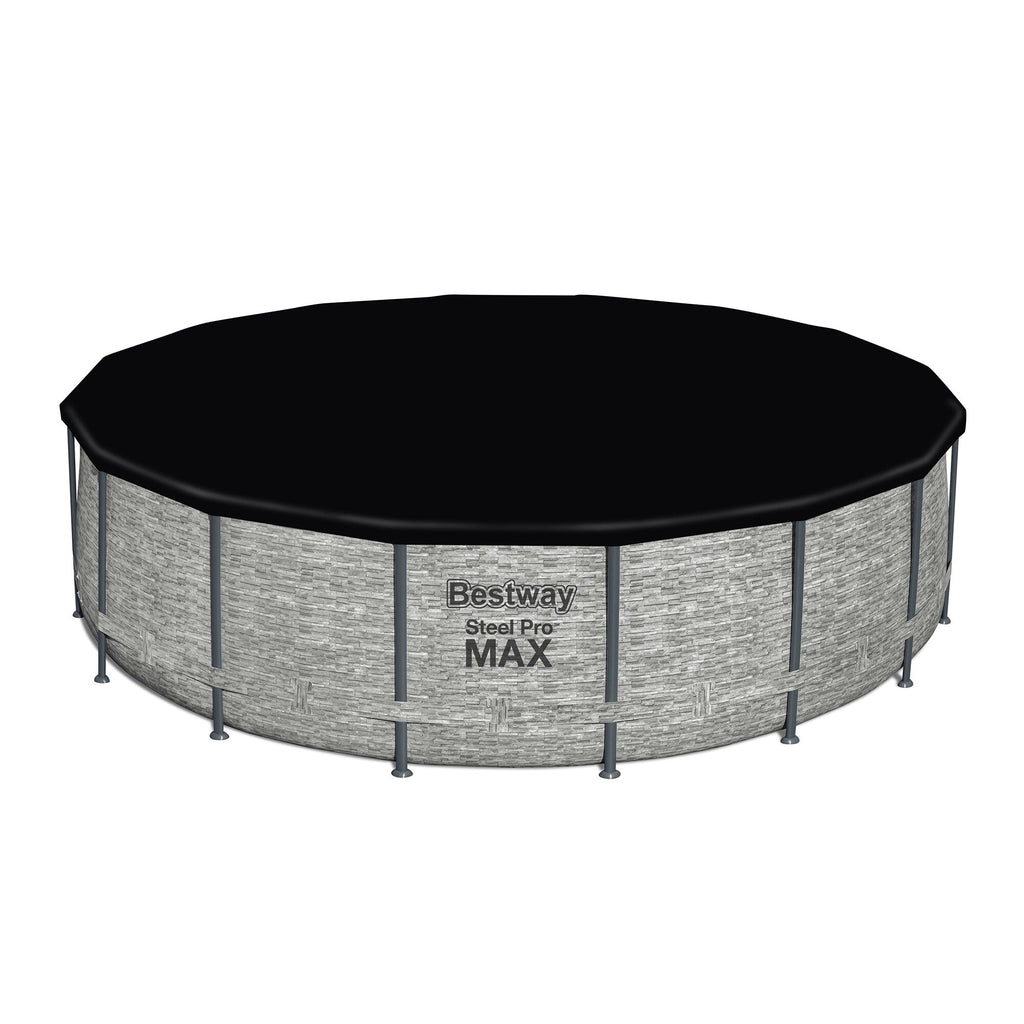 Bestway Steel Pro MAX Runder Aufstellpool mit Pumpe und Abdeckung