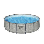 Bestway Steel Pro MAX Runder Aufstellpool mit Pumpe und Abdeckung