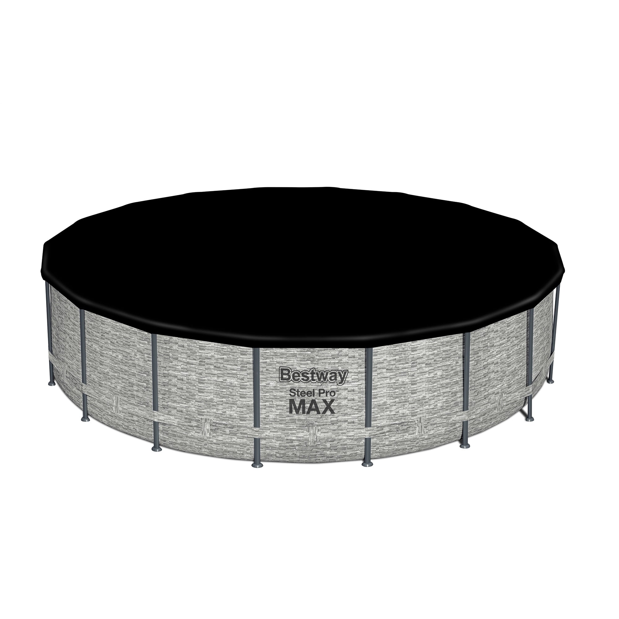 Bestway Steel Pro MAX Runder Aufstellpool mit Pumpe und Abdeckung