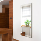 Rechteckiger, abgeschrägter HD-Wandspiegel in klarer Qualität für Badezimmer, Schminktisch und Schlafzimmer, 3 Größen