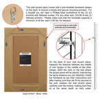 Rechteckiger, abgeschrägter HD-Wandspiegel in klarer Qualität für Badezimmer, Schminktisch und Schlafzimmer, 3 Größen