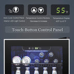 Getränkekühlschrank – Mini-Kühlschrank mit Glastür für 120 Dosen