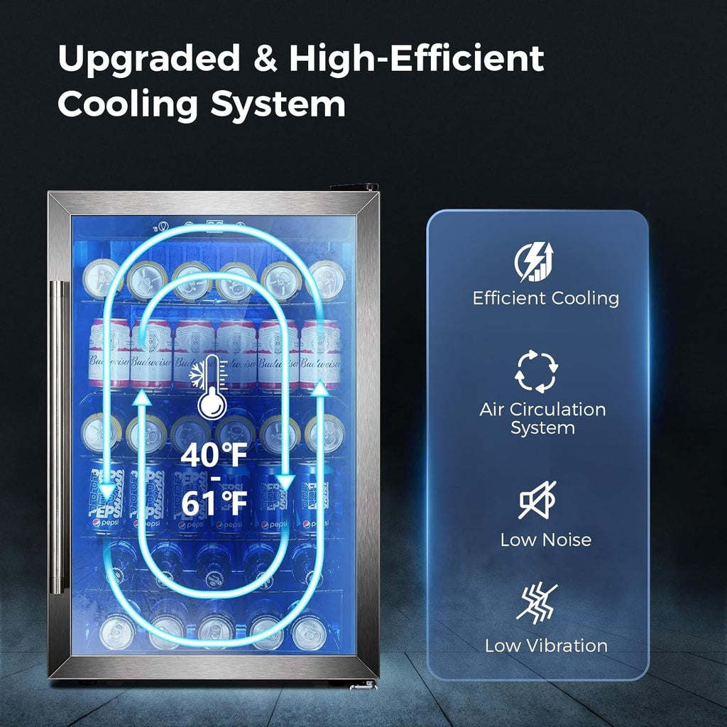 Getränkekühlschrank - Mini-Kühlschrank für 145 Dosen