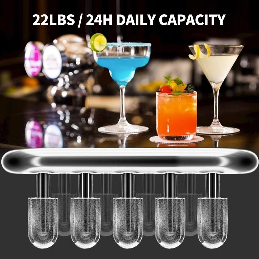 Schwarzer 3-in-1-Wasserspender für heißes und kaltes Wasser mit Eiswürfelbereiter