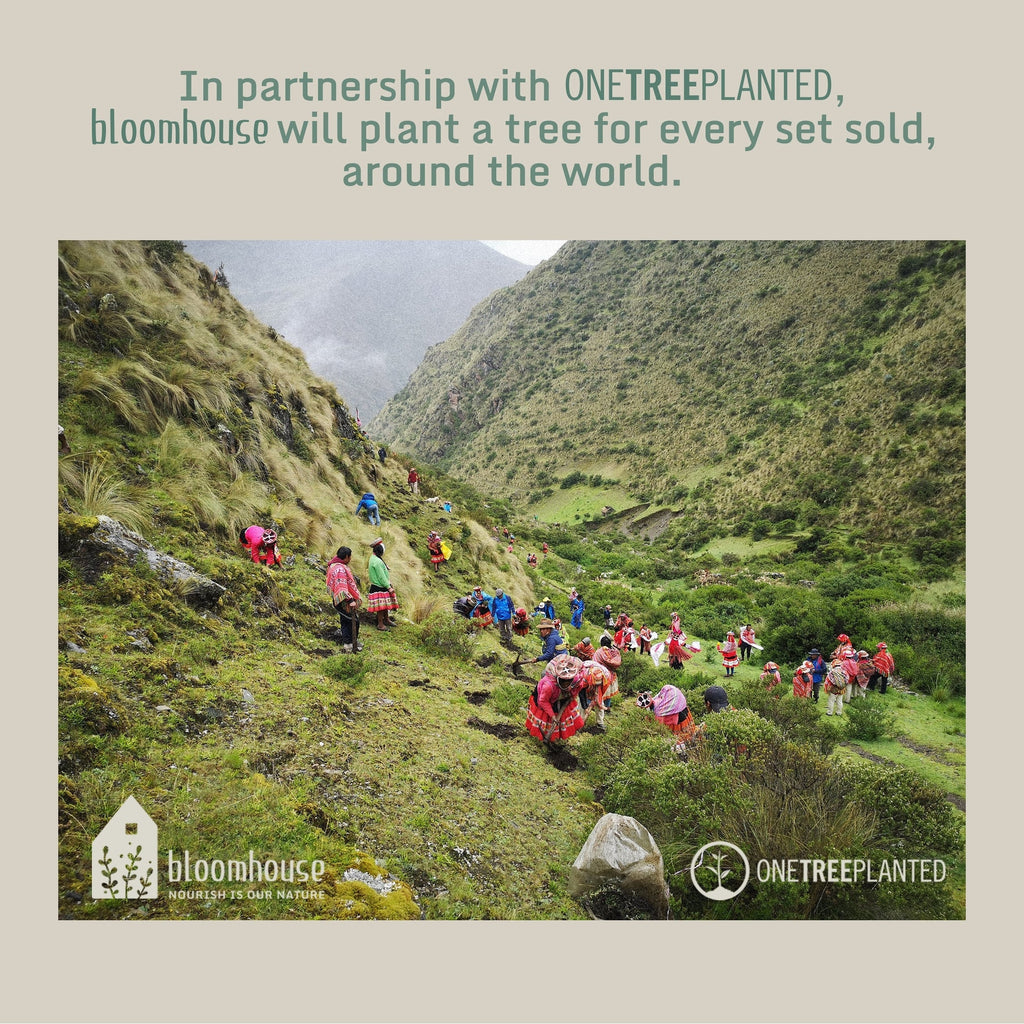 Bloomhouse Palermo Sun 16-teiliges Geschirrset aus Steingut mit reaktiver Glasur, bestehend aus Tellern und Schüsseln mit Doppelschüssel