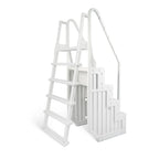 Blue Wave Easy Pool Step mit Außenleiter für Aufstellpools – 82,5 cm B x 142 cm T x 206 cm H