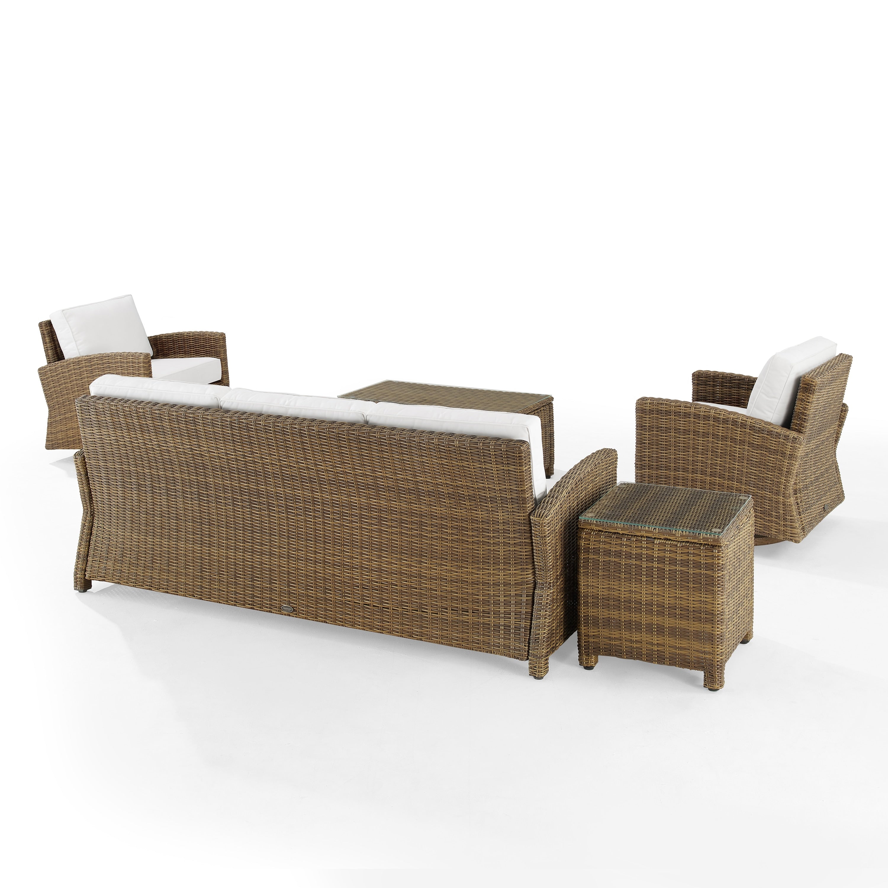 Crosley Bradenton 5-teiliges Drehsessel- und Sofa-Set