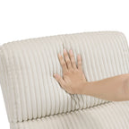 Braidy Corduroy Drehsessel mit manueller Verstellmöglichkeit