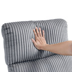 Braidy Corduroy Drehsessel mit manueller Verstellmöglichkeit