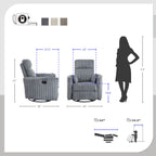 Braidy Corduroy Drehsessel mit manueller Verstellmöglichkeit