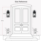 Brits Schwarze Außenwandlaterne