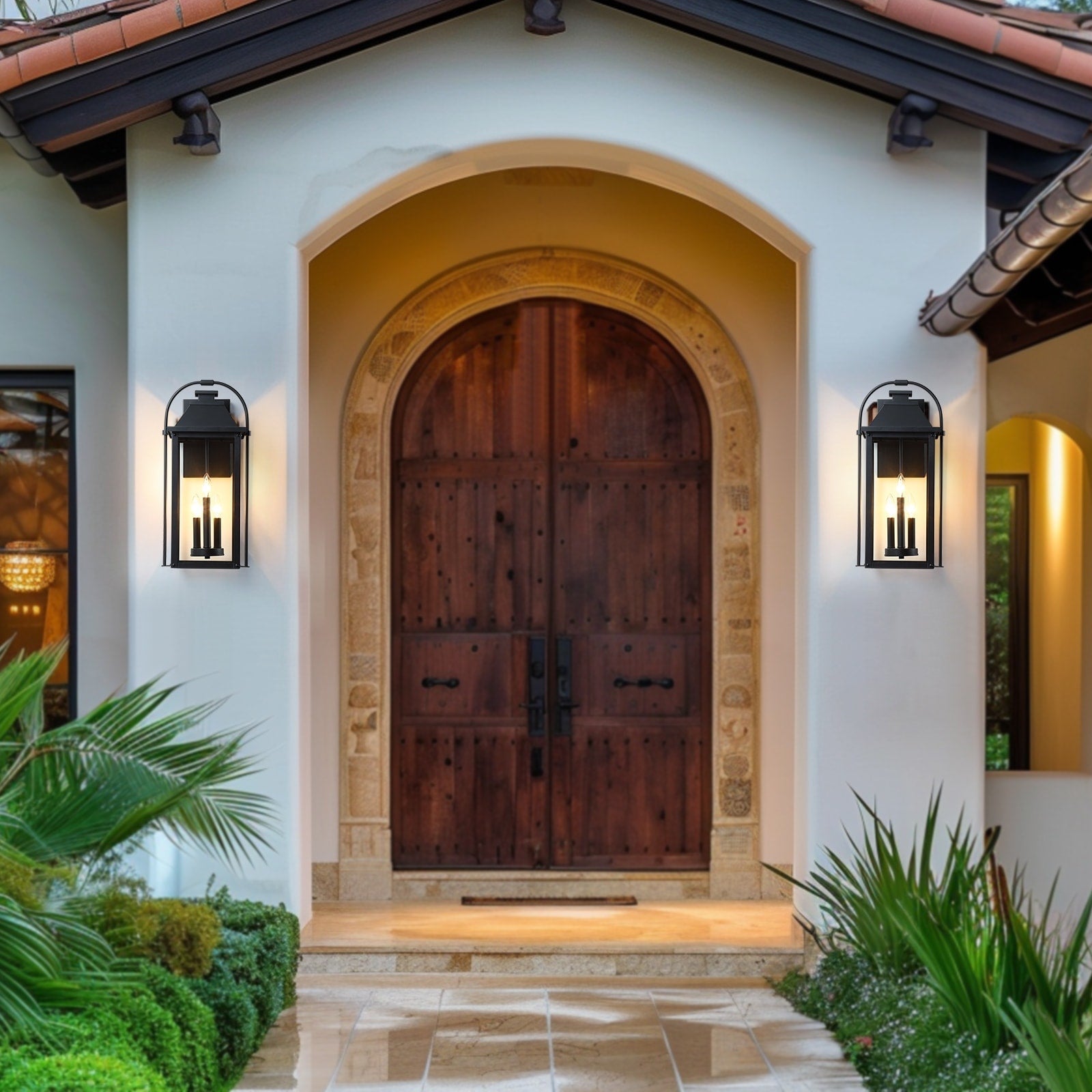 Brits Schwarze Außenwandlaterne