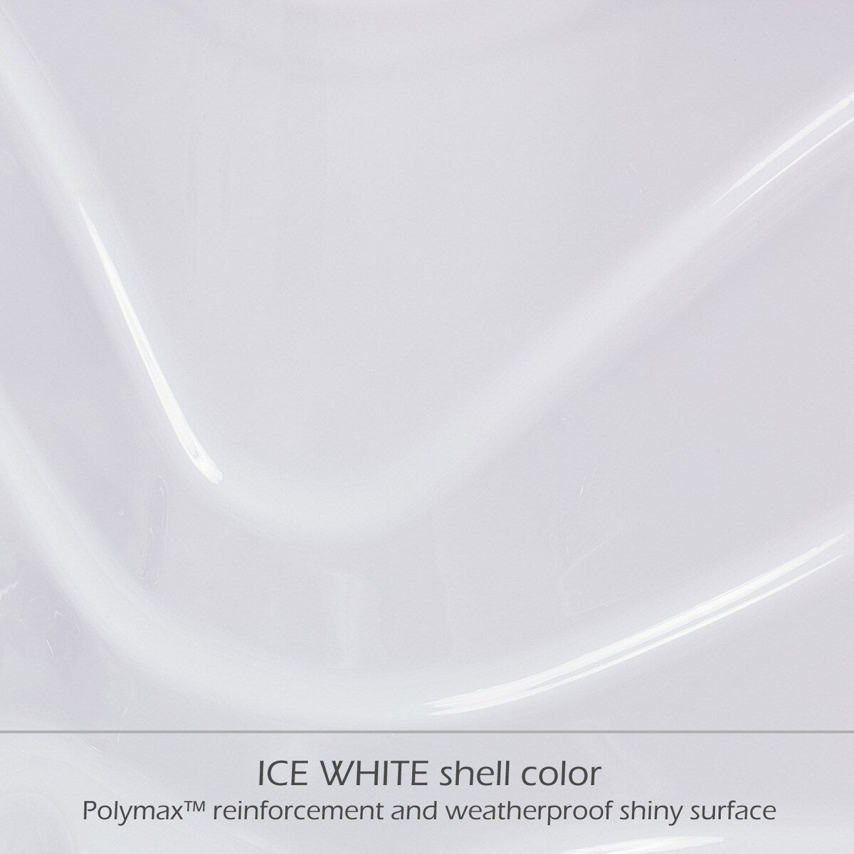 Buenospa Jersey 6-Personen-Whirlpool mit 46-Zoll-Düsen, Eisweiß, Grau mit Ozon- und LED-Beleuchtung